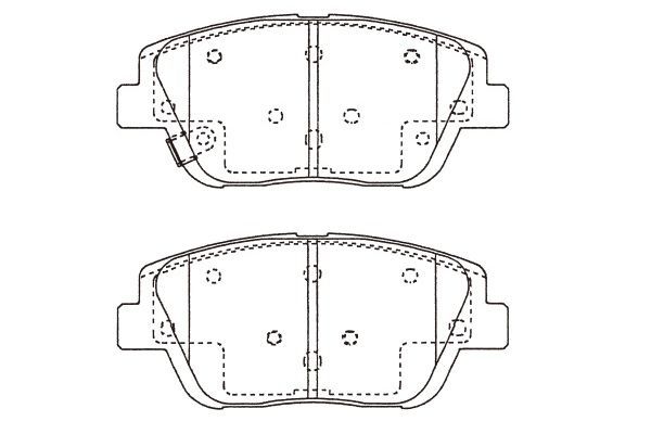 KAVO PARTS Комплект тормозных колодок, дисковый тормоз BP-4028